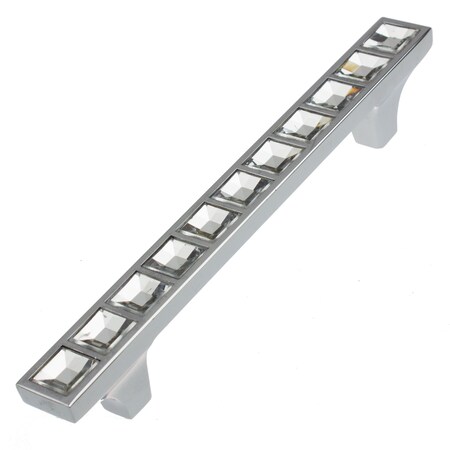 Gliderite Hardware 3-3/4 in.Center to Center Crystal Cabinet Pull -, 5PK 9052-96-CR-5